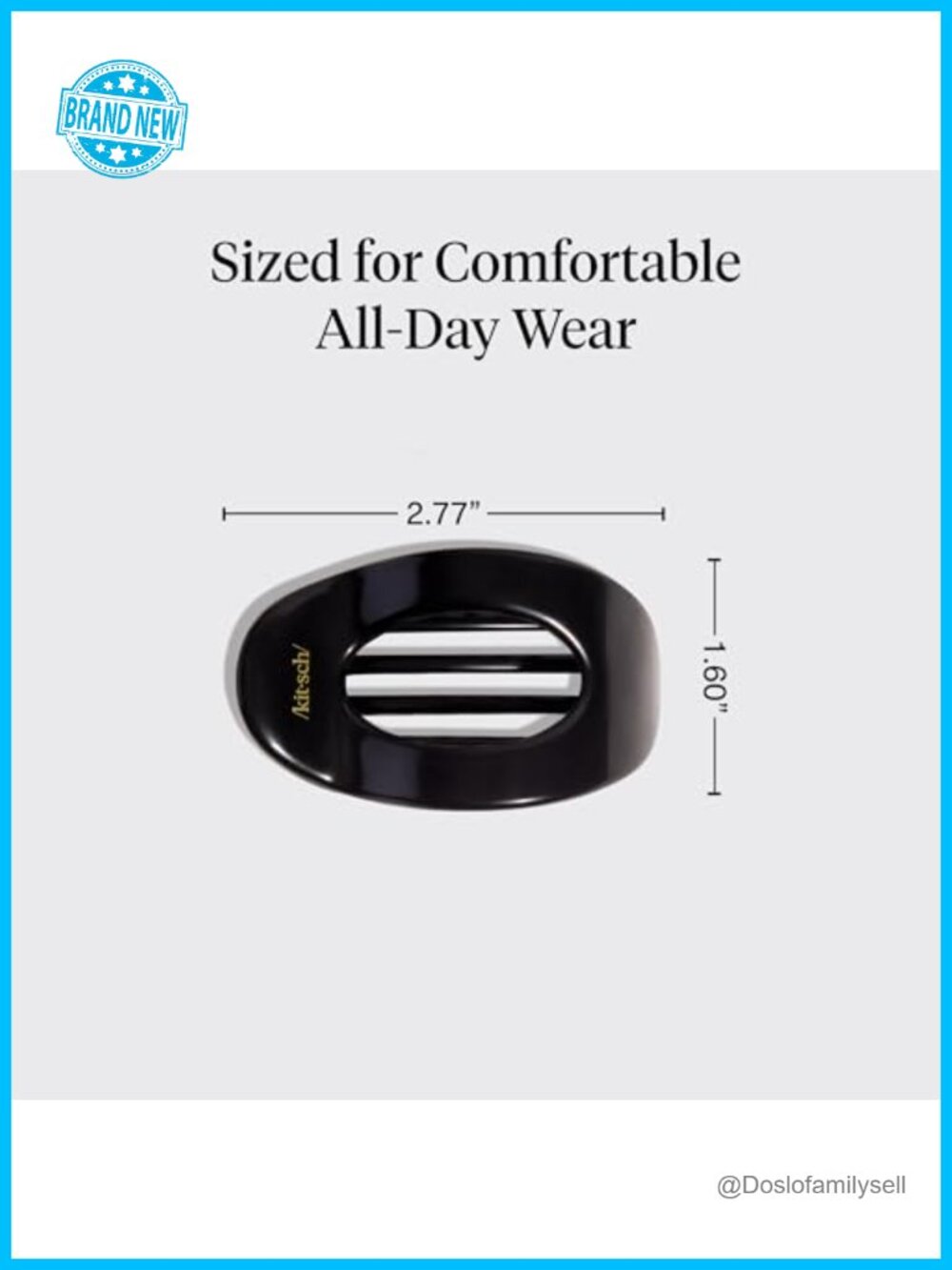 Small Flat Claw Hair Clips, Strong Hold for Thick & Fine Hair, Non-Slip - Picture 4 of 5